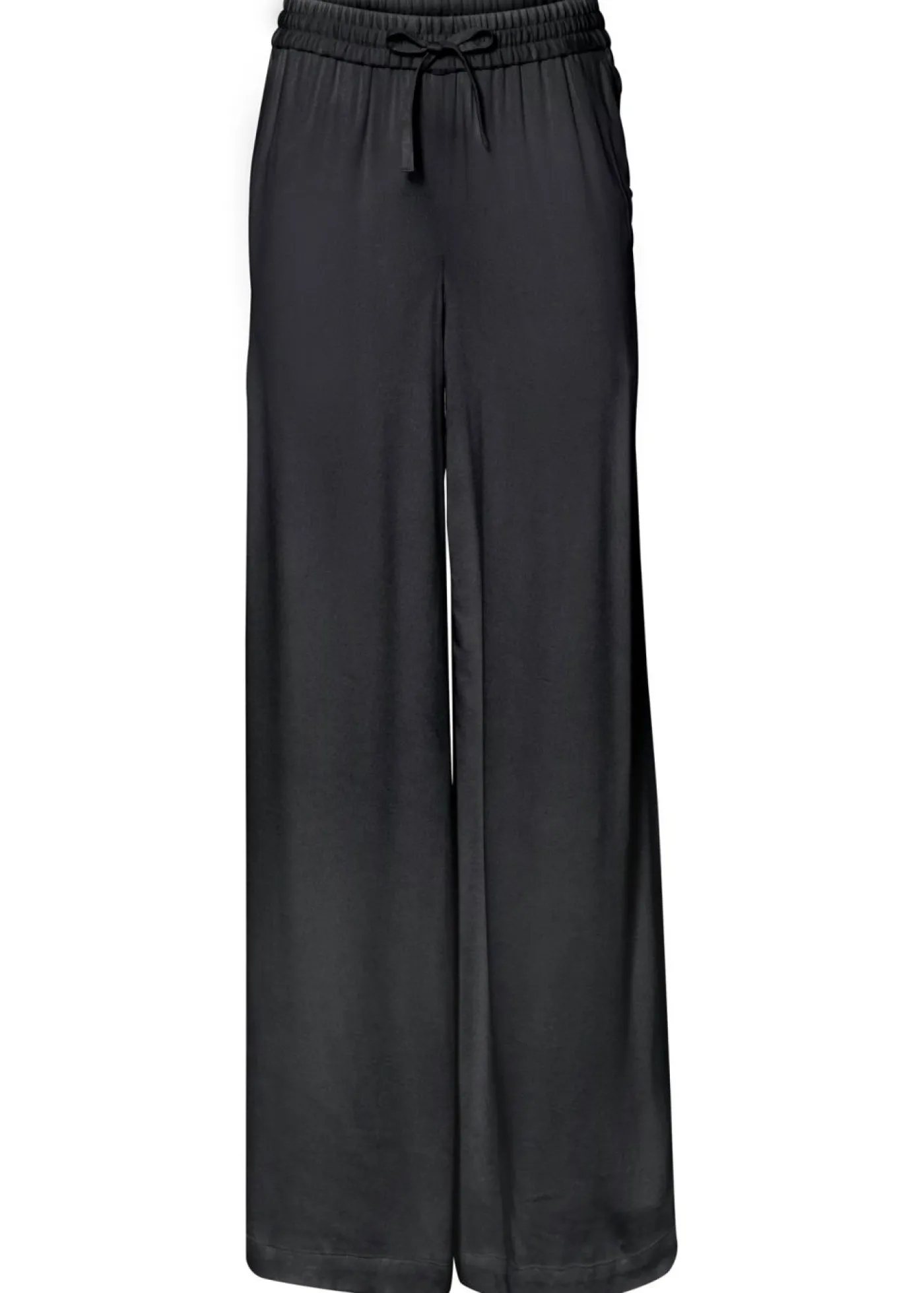 bonprix bonprix Pantalón Marlene de viscosa ligeramente brillante Negro Online