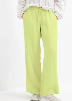bonprix bonprix Pantalón Marlene de viscosa fluida Verde menta Best