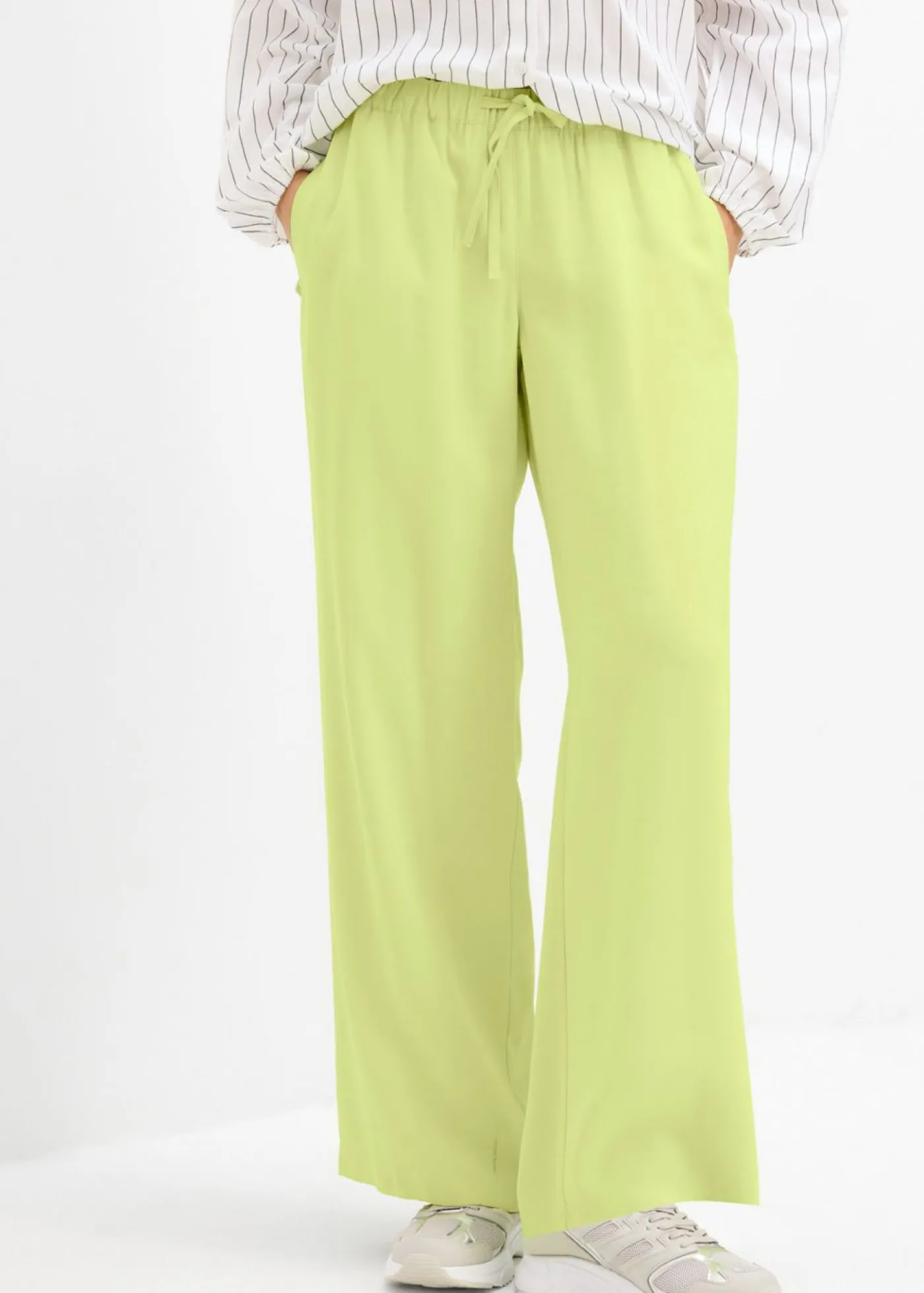 bonprix bonprix Pantalón Marlene de viscosa fluida Verde menta Best