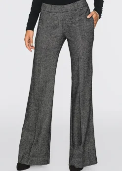 bonprix bonprix Pantalón Marlene, petite gris/negro moteado New