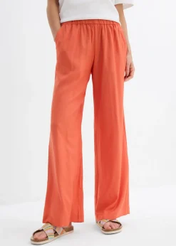 bonprix bonprix Pantalón palazzo ancho con cintura cómoda Cayena Hot