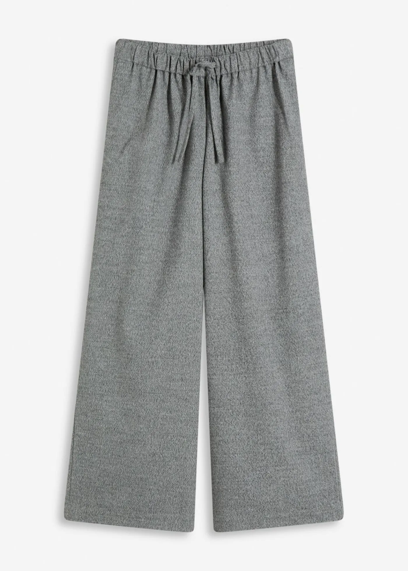 bonprix bonprix Pantalón palazzo con aspecto de lana antracita jaspeado moteado Best