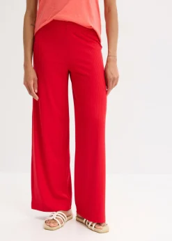 bonprix bonprix Pantalón palazzo con cintura cómoda rojo intenso Best