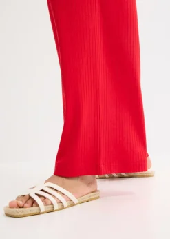 bonprix bonprix Pantalón palazzo con cintura cómoda rojo intenso Best