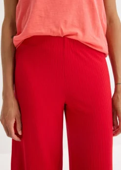 bonprix bonprix Pantalón palazzo con cintura cómoda rojo intenso Best