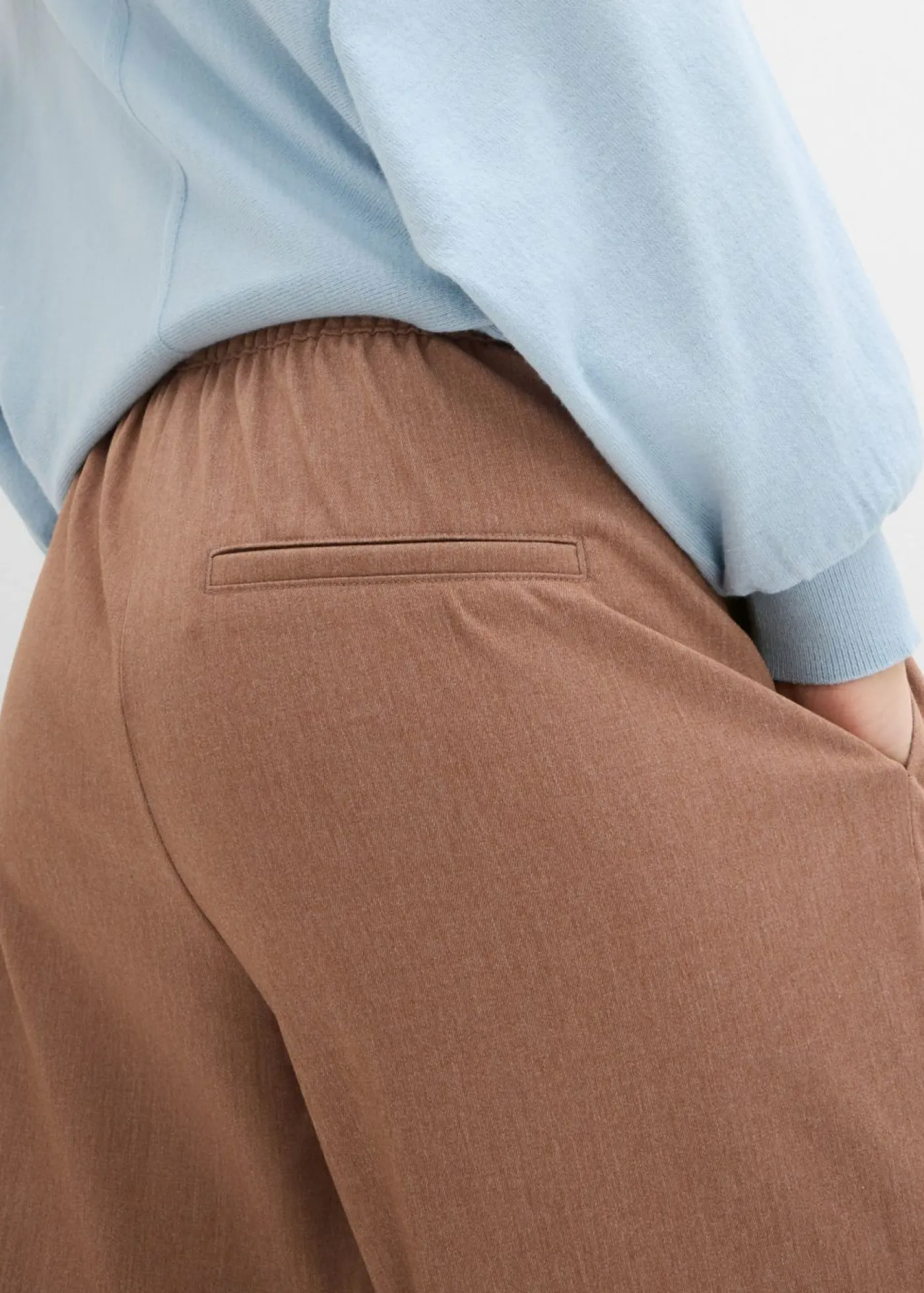 bonprix bonprix Pantalón palazzo con cintura cómoda marrón castaño moteado Discount