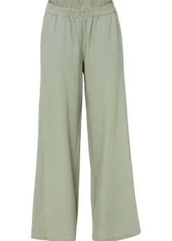 bonprix bonprix Pantalón palazzo de lino Verde alga New