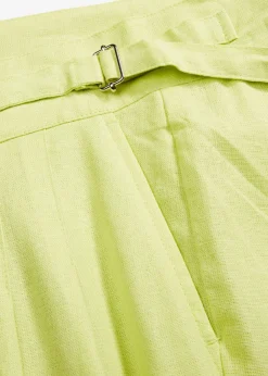 bonprix bonprix Pantalón palazzo de mezcla de lino ligero Verde menta