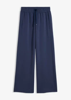bonprix bonprix Pantalón palazzo de neopreno suave Azul marino Outlet