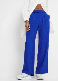 bonprix bonprix Pantalón Palazzo de viscosa fluida Azul Best