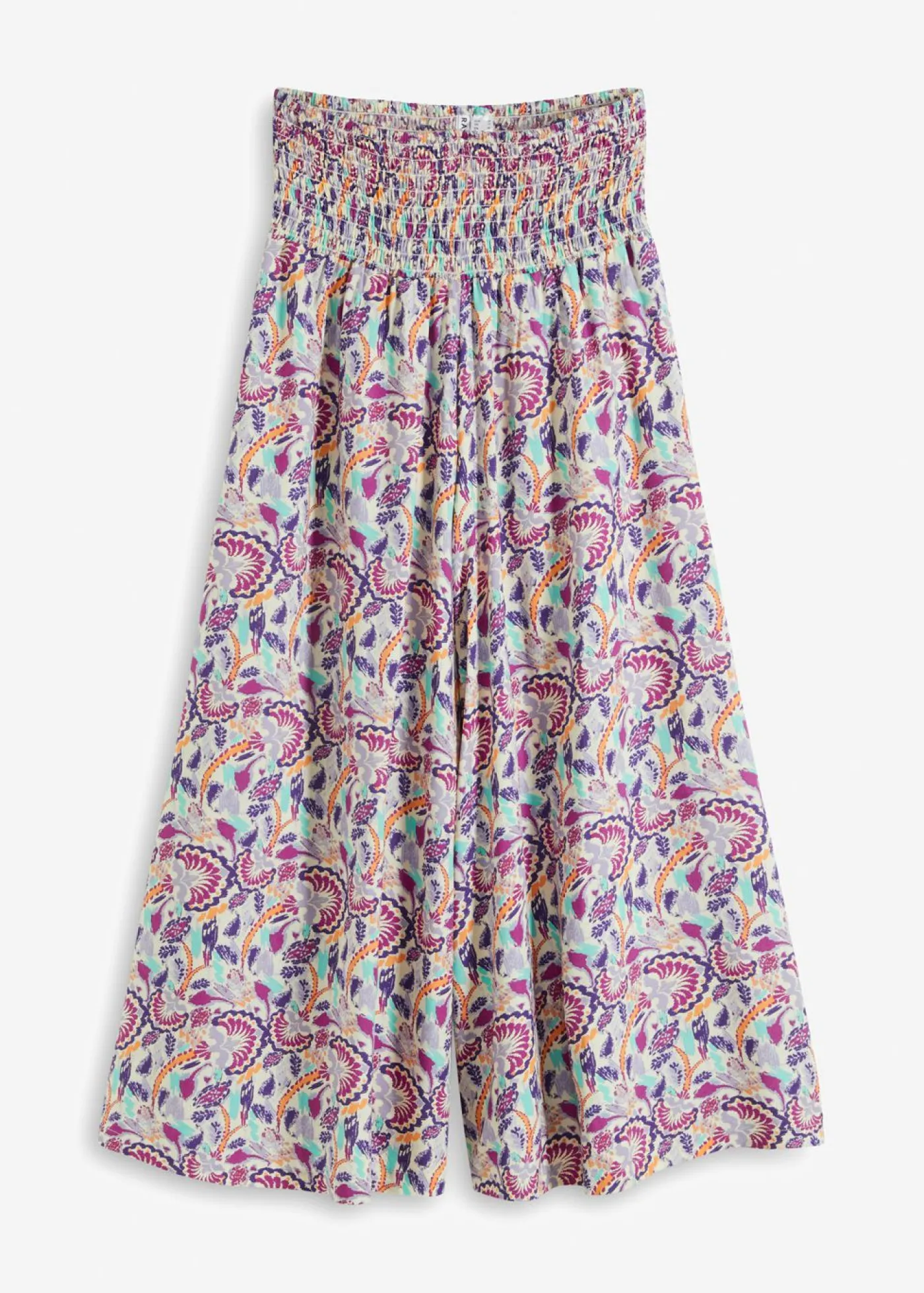 bonprix bonprix Pantalón Palazzo de viscosa fluida lavanda ahumado con patrón paisley Best