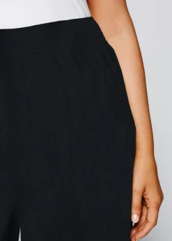 bonprix bonprix Pantalón Palazzo de viscosa fluida Negro New