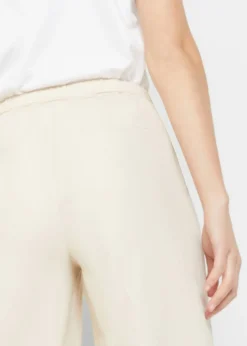 bonprix bonprix Pantalón palazzo largo con lino Beige-arena Outlet