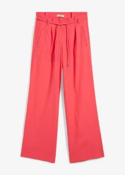 bonprix bonprix Pantalón paperbag de ligera mezcla de lino rosa paraíso Best