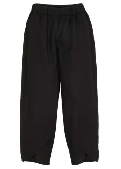 bonprix bonprix Pantalón pirata de mezcla de lino ligero Negro Clearance
