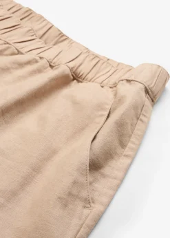 bonprix bonprix Pantalón pirata de mezcla de lino ligero Marrón claro New