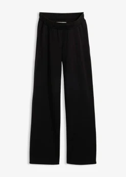 bonprix bonprix Pantalón premamá de chándal 2 en 1 con banda abdominal ajustable Negro Online