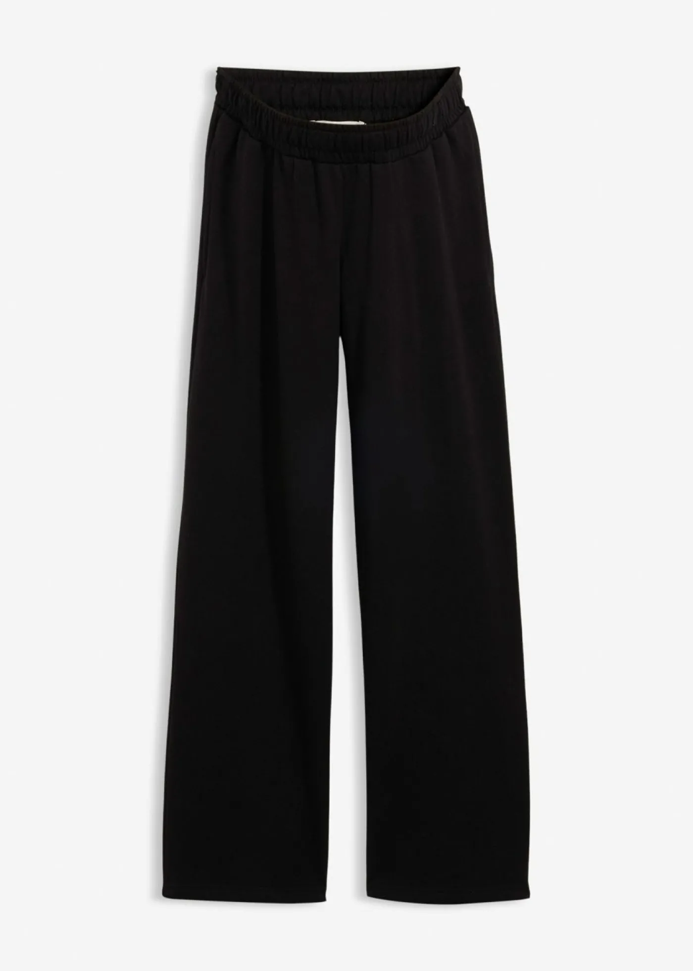 bonprix bonprix Pantalón premamá de chándal 2 en 1 con banda abdominal ajustable Negro Online