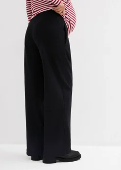 bonprix bonprix Pantalón premamá de chándal 2 en 1 con banda abdominal ajustable Negro Online