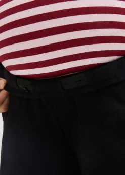 bonprix bonprix Pantalón premamá de chándal 2 en 1 con banda abdominal ajustable Negro Online