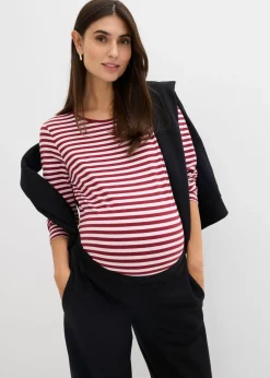 bonprix bonprix Pantalón premamá de chándal 2 en 1 con banda abdominal ajustable Negro Online