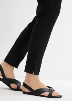 bonprix bonprix Pantalón premamá elástico con pernera acampanada Negro Clearance