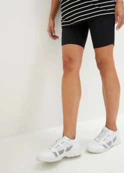bonprix bonprix Pantalón premamá estilo ciclista de algodón orgánico (2 unidades) Negro-beige Best