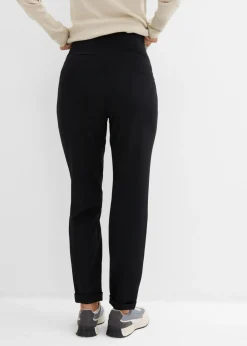 bonprix bonprix Pantalón premamá sin cierre de Punto di Roma con cinturilla elástica Negro New