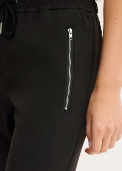 bonprix bonprix Pantalón sin cierre con cinturilla cómoda Negro Online