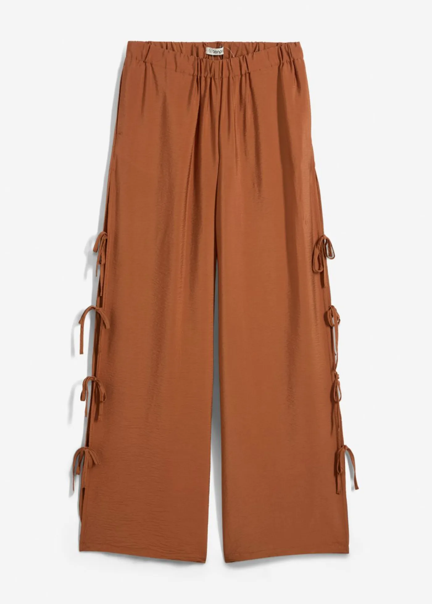 bonprix bonprix Pantalón sin cierre con lazos Marrón castaño Hot