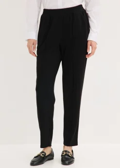 bonprix bonprix Pantalón sin cierre con ribete Negro New