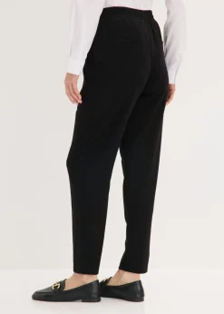 bonprix bonprix Pantalón sin cierre con ribete Negro New
