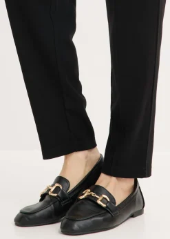 bonprix bonprix Pantalón sin cierre con ribete Negro New