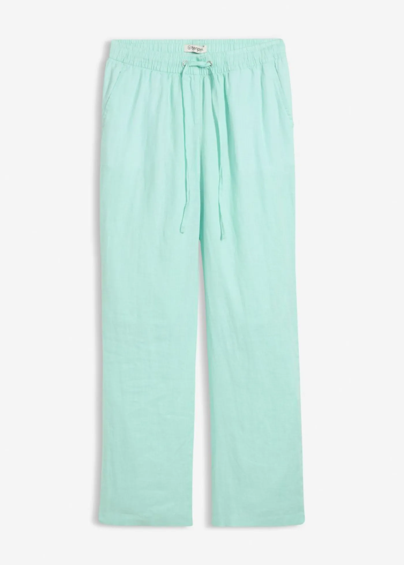 bonprix bonprix Pantalón sin cierre de lino puro Menta claro New