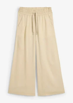 bonprix bonprix Pantalón sin cierre de lyocell 7/8 Arena claro Clearance