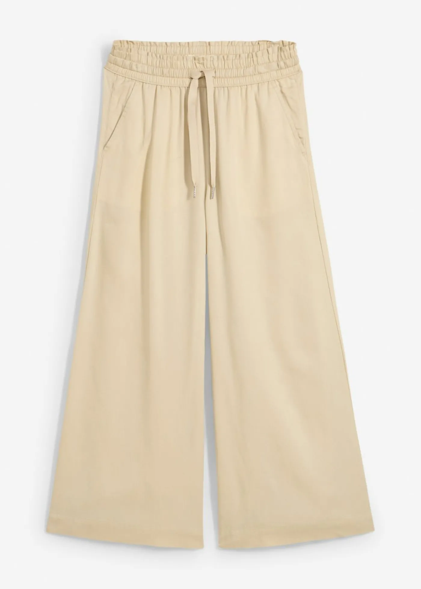 bonprix bonprix Pantalón sin cierre de lyocell 7/8 Arena claro Clearance