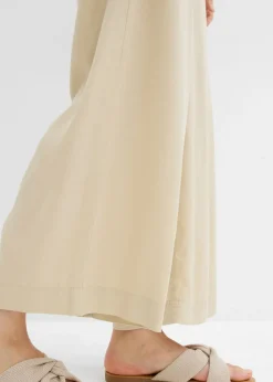 bonprix bonprix Pantalón sin cierre de lyocell 7/8 Arena claro Clearance