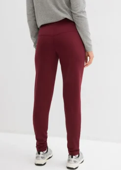 bonprix bonprix Pantalón sin cierre de mezcla de viscosa rojo avellana Hot