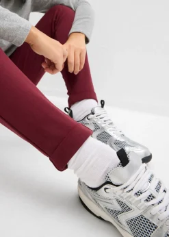 bonprix bonprix Pantalón sin cierre de mezcla de viscosa rojo avellana Hot