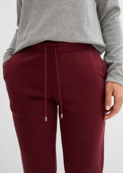 bonprix bonprix Pantalón sin cierre de mezcla de viscosa rojo avellana Hot
