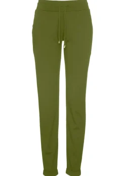 bonprix bonprix Pantalón sin cierre de mezcla de viscosa Musgo oscuro Hot