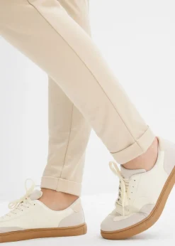 bonprix bonprix Pantalón sin cierre de mezcla de viscosa Arena claro Outlet