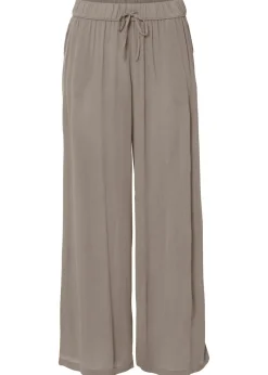 bonprix bonprix Pantalón sin cierre de viscosa Marrón grisáceo