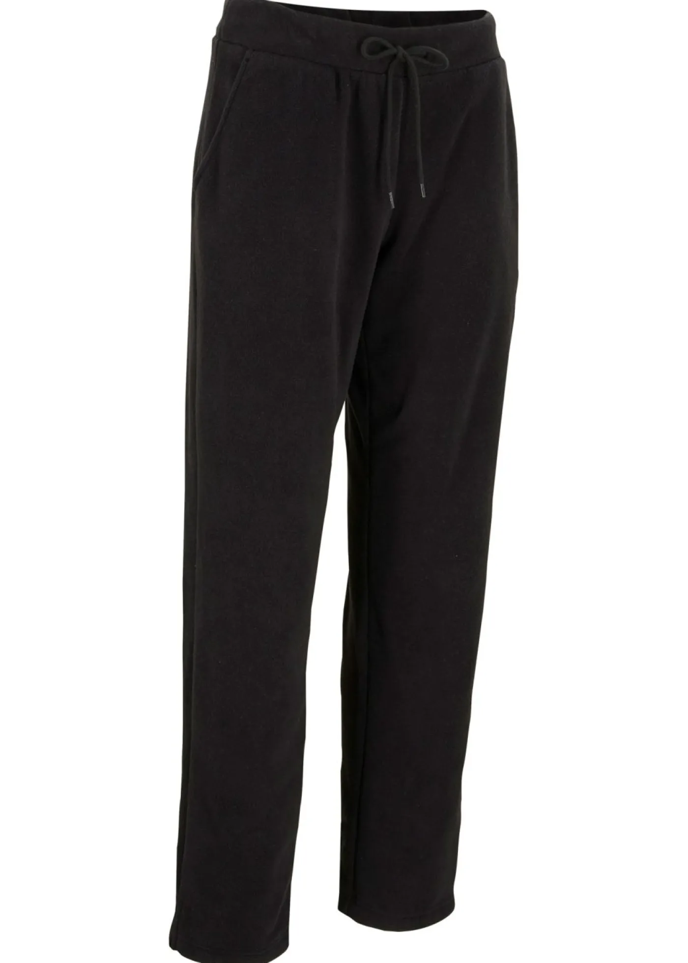 bonprix bonprix Pantalón sin cierre en tejido polar Negro Best