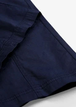 bonprix bonprix Pantalón tipo cargo de algodón, mid waist Azul marino New