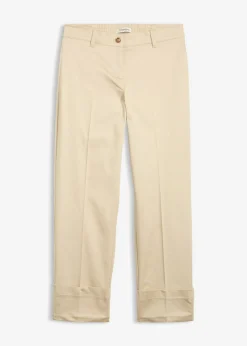 bonprix bonprix Pantalón tipo chino Arena claro Outlet