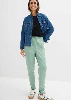 bonprix bonprix Pantalón tipo chino de neopreno Verde pastel Clearance