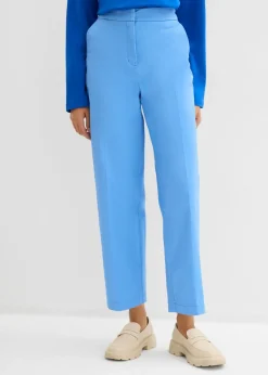 bonprix bonprix Pantalón tipo chino de sarga de algodón azul provenzal