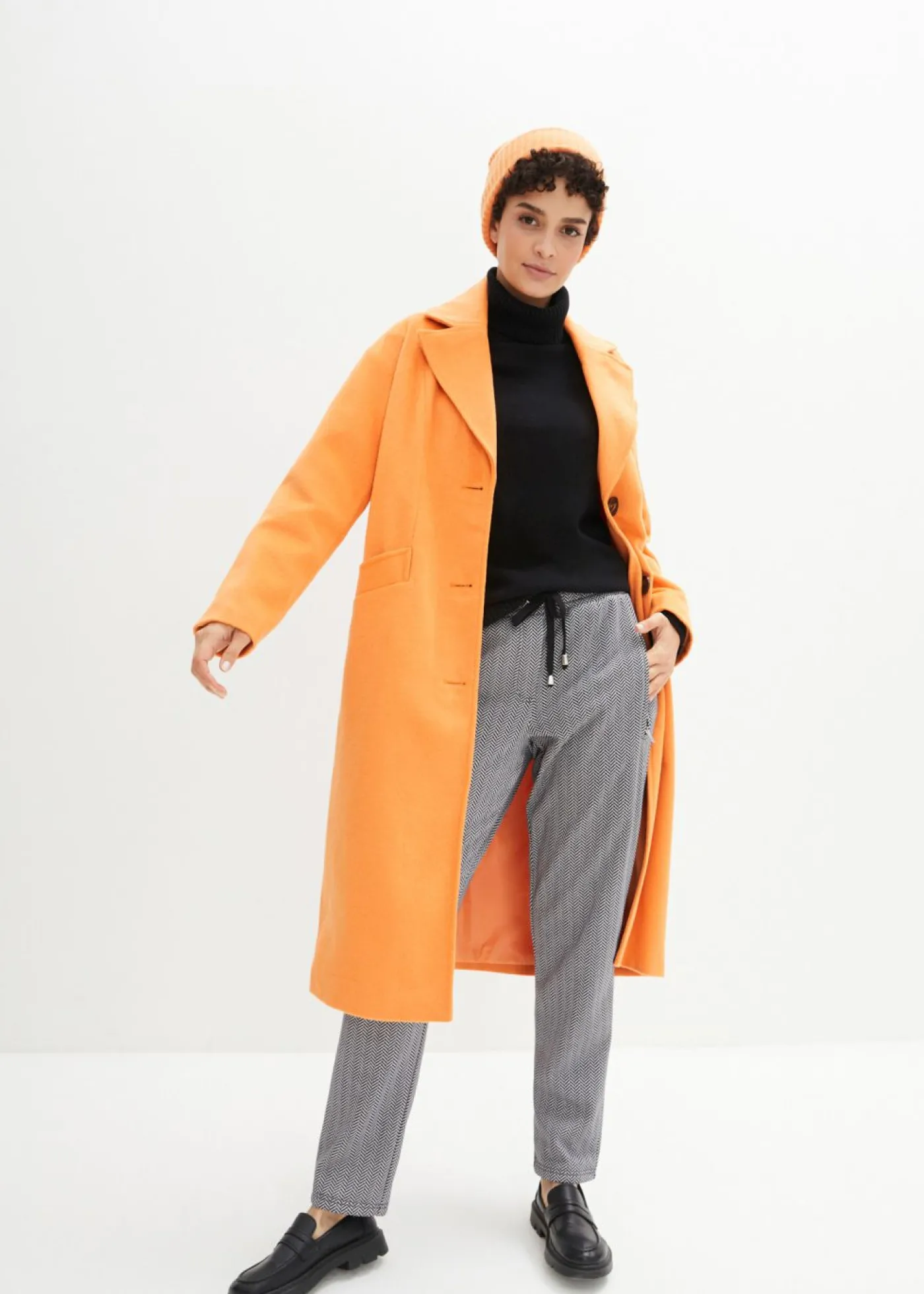 bonprix bonprix Pantalón térmico sin cierre Blanco lana-negro Hot