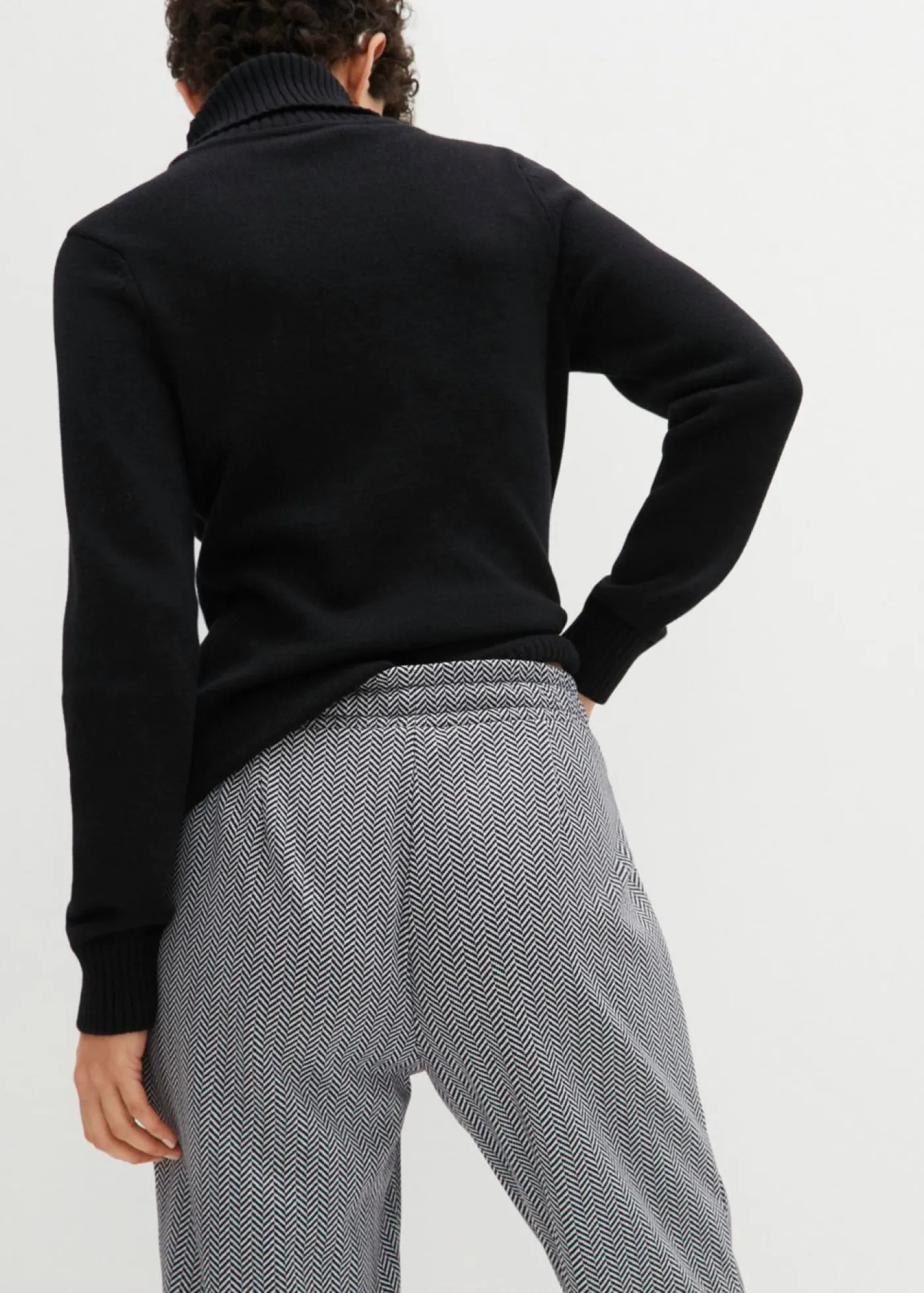 bonprix bonprix Pantalón térmico sin cierre Blanco lana-negro Hot